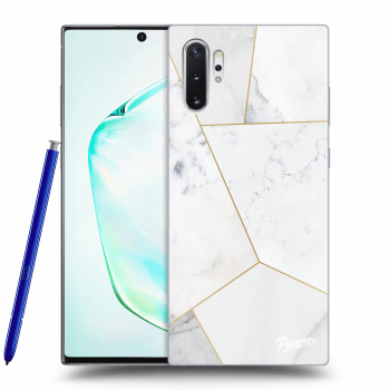 Obal pre Samsung Galaxy Note 10+ N975F - White tile