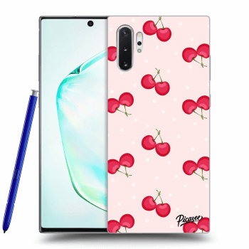 Picasee silikónový prehľadný obal pre Samsung Galaxy Note 10+ N975F - Cherries