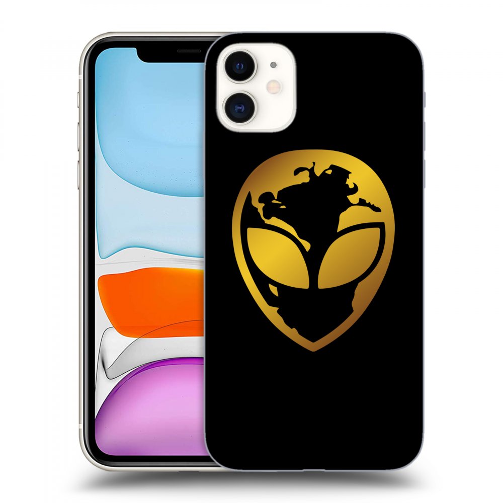 Picasee ULTIMATE CASE pro Apple iPhone 11 - EARTH - Gold Alien 3.0