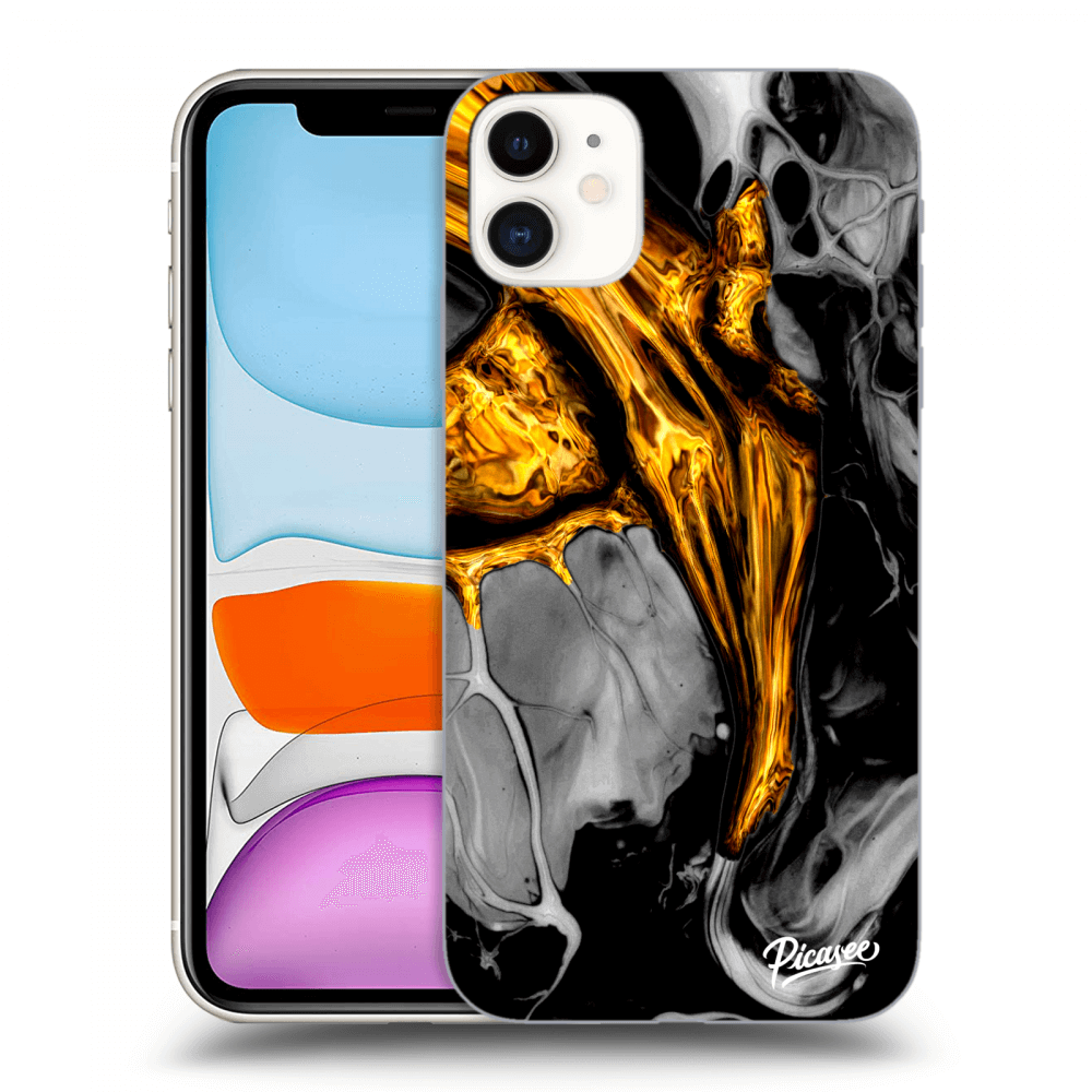 Picasee ULTIMATE CASE pro Apple iPhone 11 - Black Gold