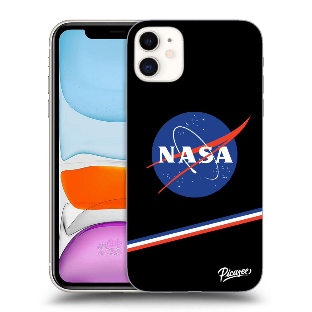 Picasee silikónový čierny obal pre Apple iPhone 11 - NASA Original
