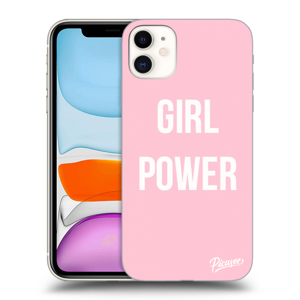 Picasee silikónový čierny obal pre Apple iPhone 11 - Girl power