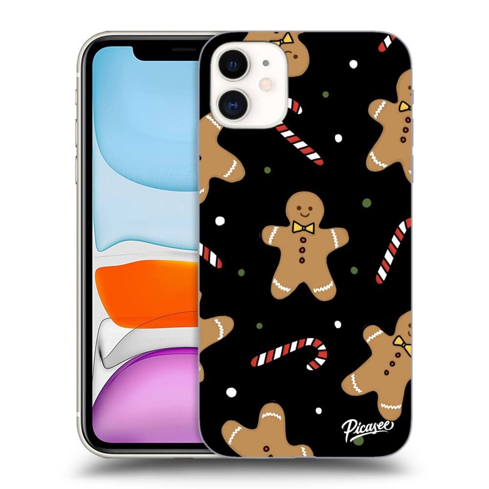 Picasee silikónový čierny obal pre Apple iPhone 11 - Gingerbread