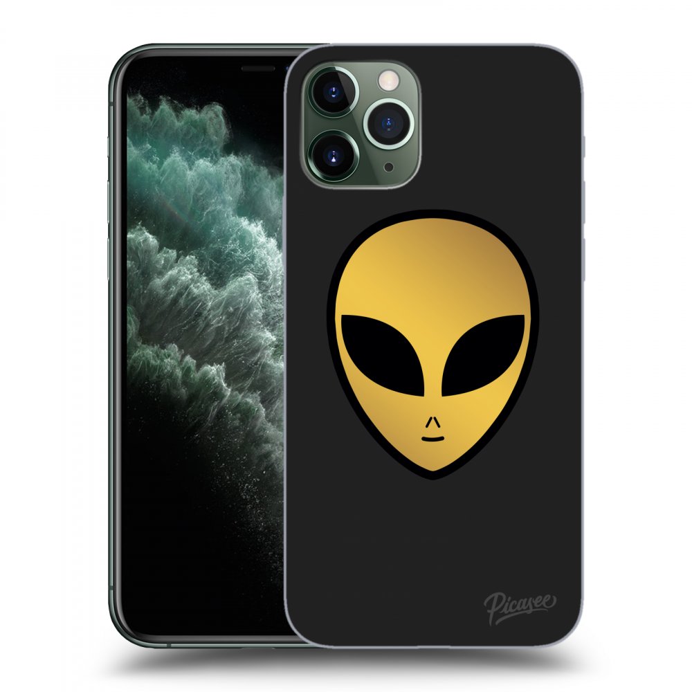 Picasee silikónový čierny obal pre Apple iPhone 11 Pro - Earth - Alien