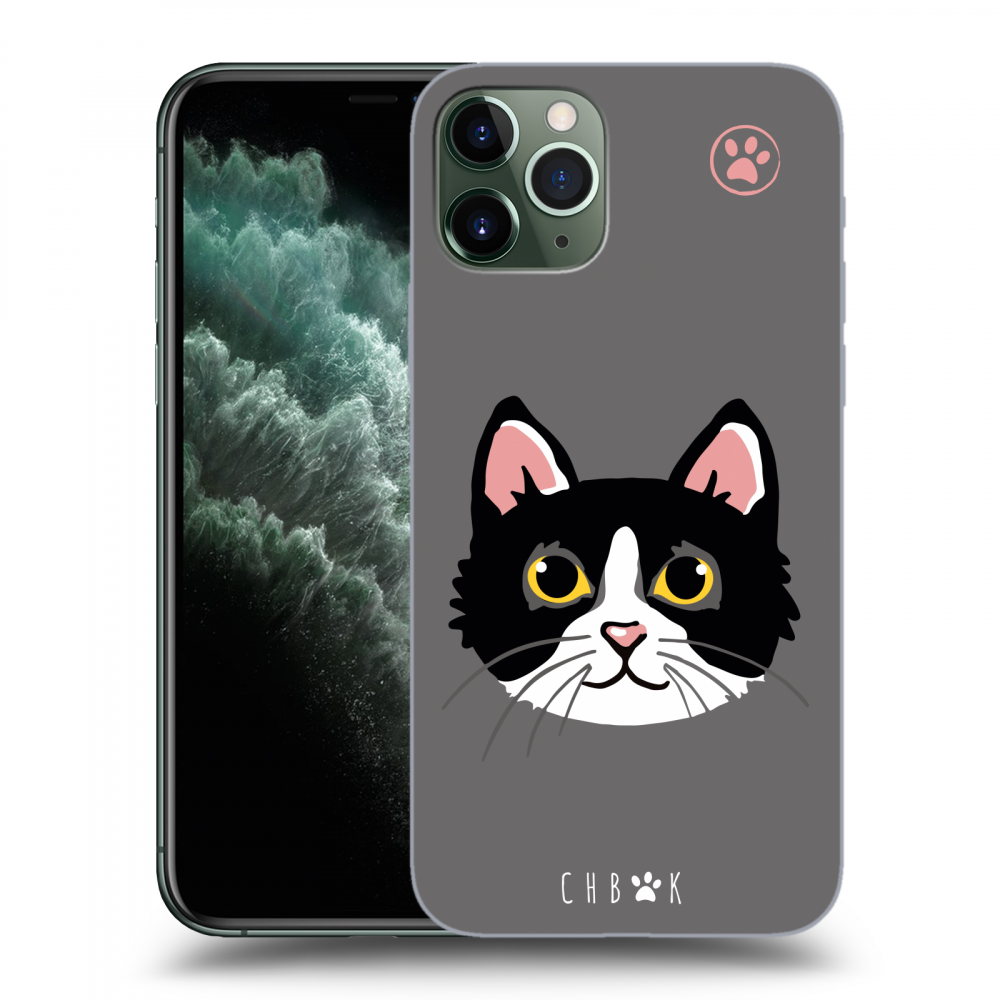 Picasee silikónový prehľadný obal pre Apple iPhone 11 Pro - Chybí mí kočky - Šedá