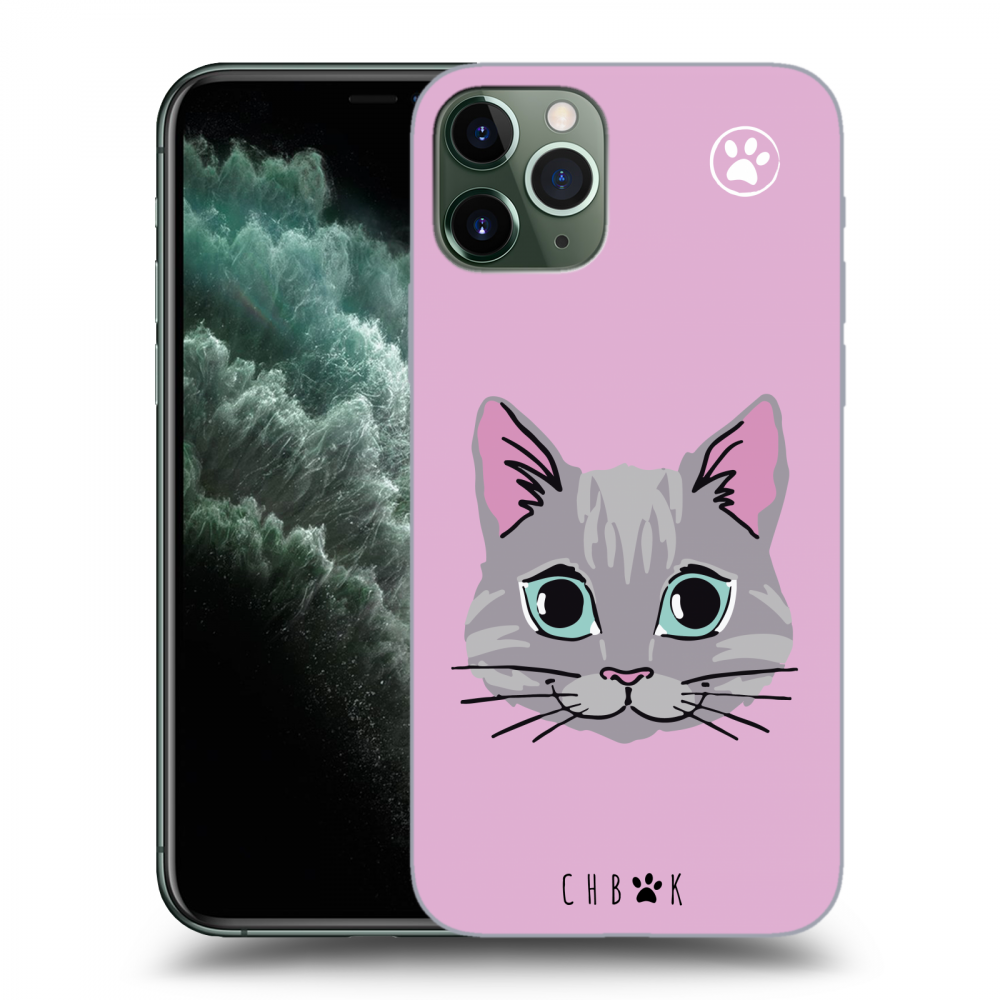 Picasee silikónový prehľadný obal pre Apple iPhone 11 Pro - Chybí mi kočky - Růžová