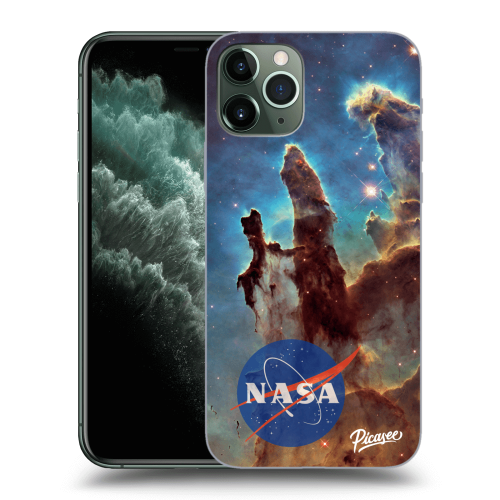 Picasee silikónový čierny obal pre Apple iPhone 11 Pro - Eagle Nebula