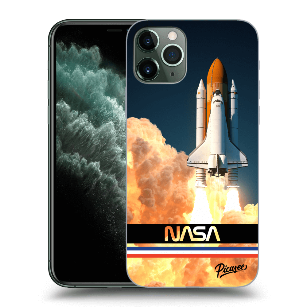 Picasee silikónový čierny obal pre Apple iPhone 11 Pro - Space Shuttle