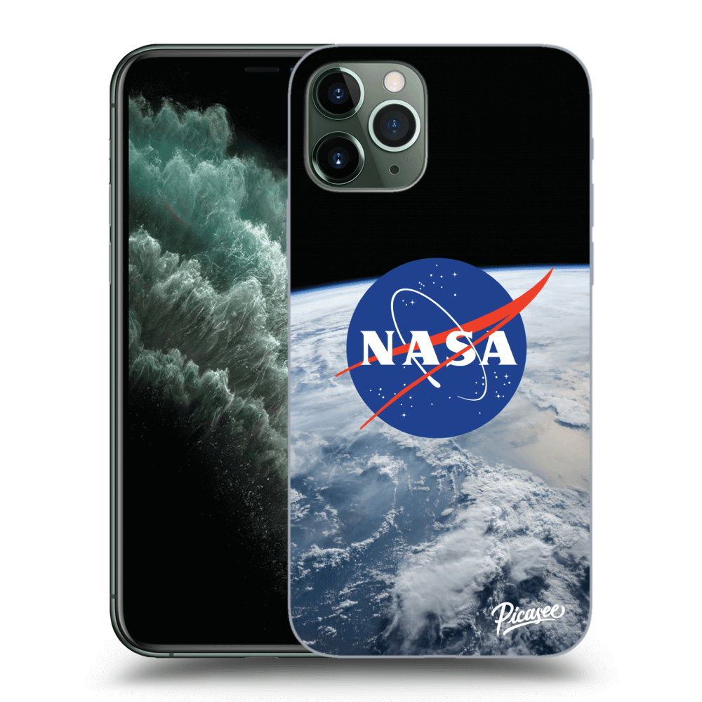 Picasee silikónový čierny obal pre Apple iPhone 11 Pro - Nasa Earth