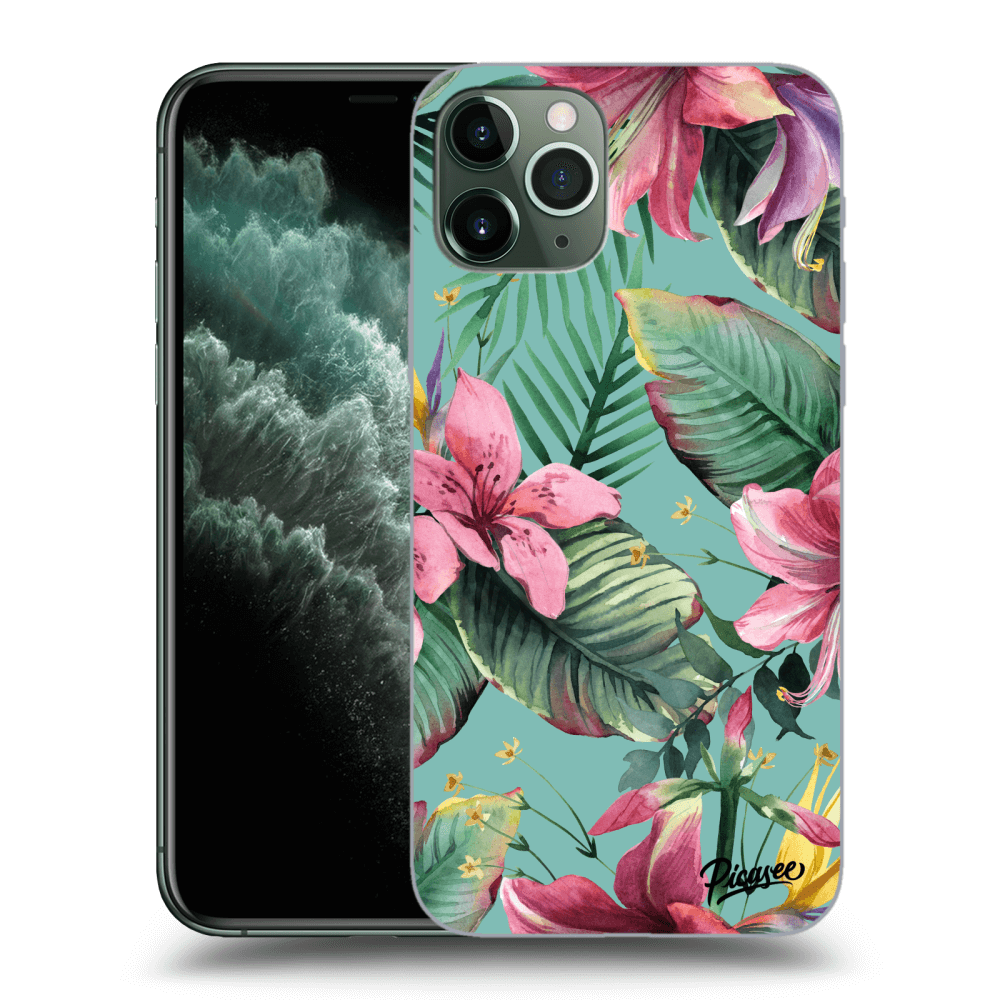 Picasee silikónový čierny obal pre Apple iPhone 11 Pro - Hawaii
