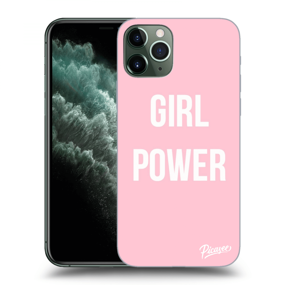 Picasee silikónový prehľadný obal pre Apple iPhone 11 Pro - Girl power