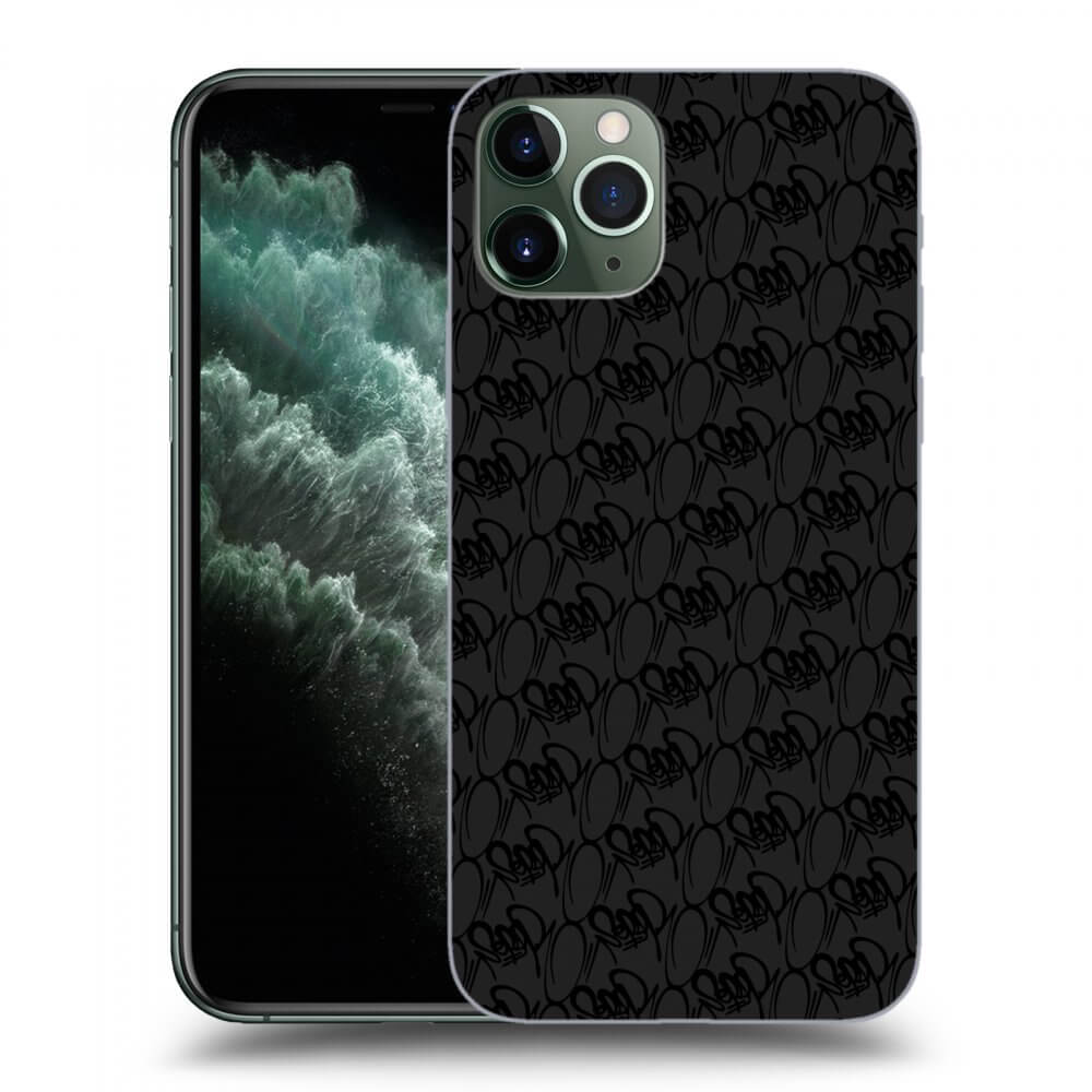 Picasee silikónový čierny obal pre Apple iPhone 11 Pro - Separ - Black On Black 2