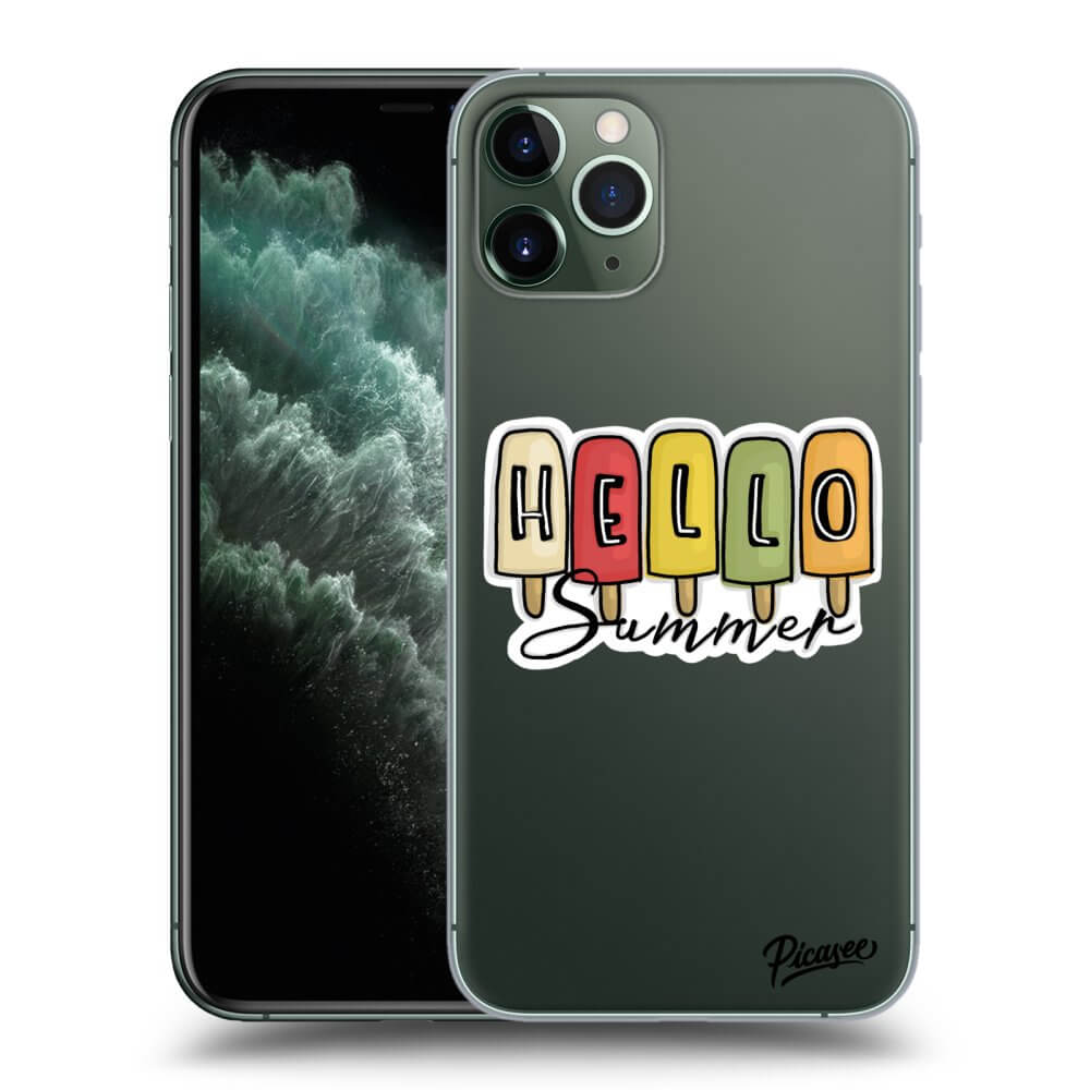 Picasee silikónový prehľadný obal pre Apple iPhone 11 Pro - Ice Cream