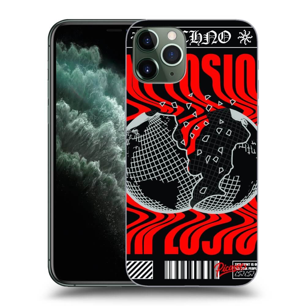 Picasee silikónový čierny obal pre Apple iPhone 11 Pro - EXPLOSION