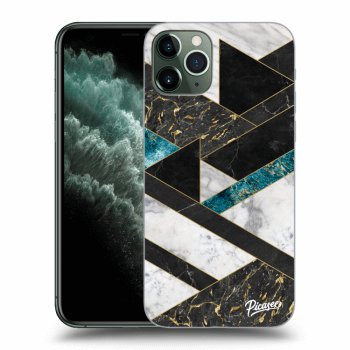 Picasee silikónový prehľadný obal pre Apple iPhone 11 Pro - Dark geometry