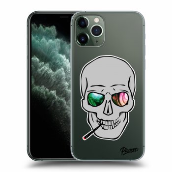 Picasee silikónový prehľadný obal pre Apple iPhone 11 Pro - Earth - Lebka