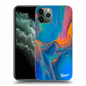 Picasee silikónový prehľadný obal pre Apple iPhone 11 Pro - Rainbow