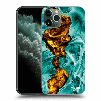 Picasee silikónový prehľadný obal pre Apple iPhone 11 Pro - Goldsky
