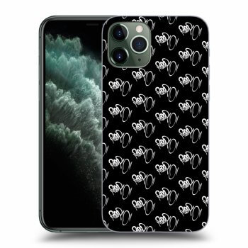 Picasee silikónový čierny obal pre Apple iPhone 11 Pro - Separ - White On Black