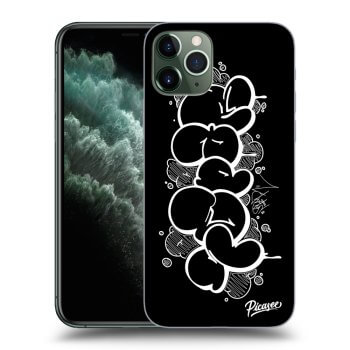 Picasee silikónový čierny obal pre Apple iPhone 11 Pro - Throw UP