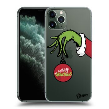 Picasee silikónový prehľadný obal pre Apple iPhone 11 Pro - Grinch