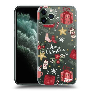Picasee silikónový prehľadný obal pre Apple iPhone 11 Pro - Christmas