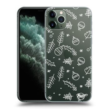 Picasee silikónový prehľadný obal pre Apple iPhone 11 Pro - Mistletoe