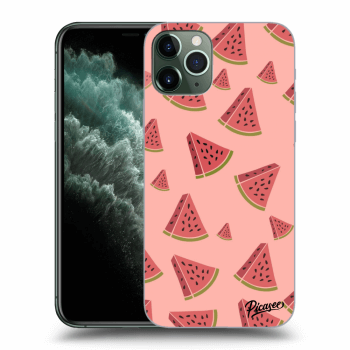Picasee silikónový čierny obal pre Apple iPhone 11 Pro - Watermelon