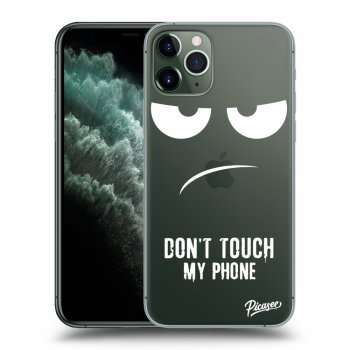 Picasee silikónový prehľadný obal pre Apple iPhone 11 Pro - Don't Touch My Phone
