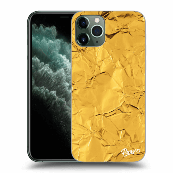 Picasee silikónový prehľadný obal pre Apple iPhone 11 Pro - Gold
