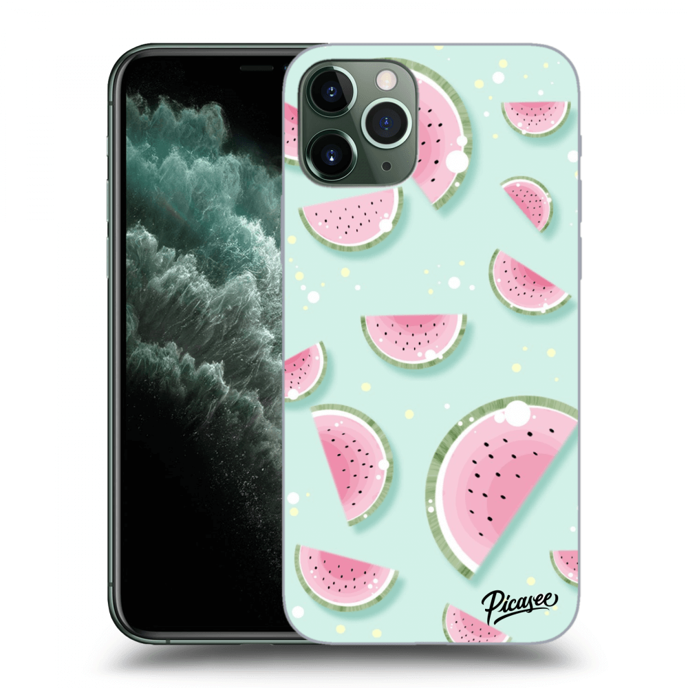 Picasee silikónový čierny obal pre Apple iPhone 11 Pro - Watermelon 2