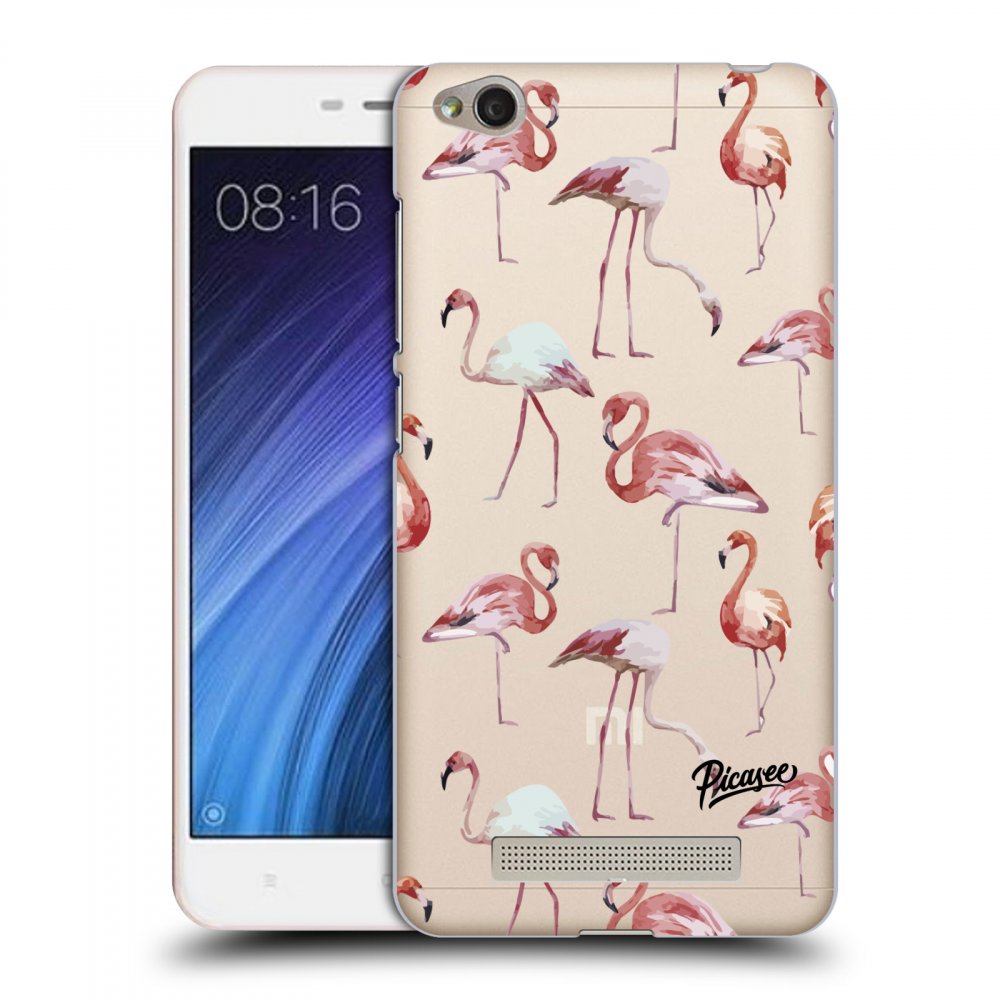 Picasee silikónový prehľadný obal pre Xiaomi Redmi 4A - Flamingos