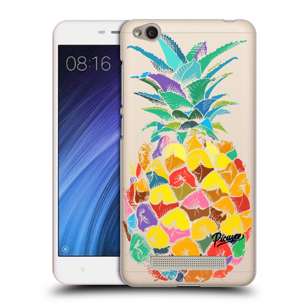 Picasee silikónový prehľadný obal pre Xiaomi Redmi 4A - Pineapple