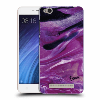 Picasee silikónový prehľadný obal pre Xiaomi Redmi 4A - Purple glitter