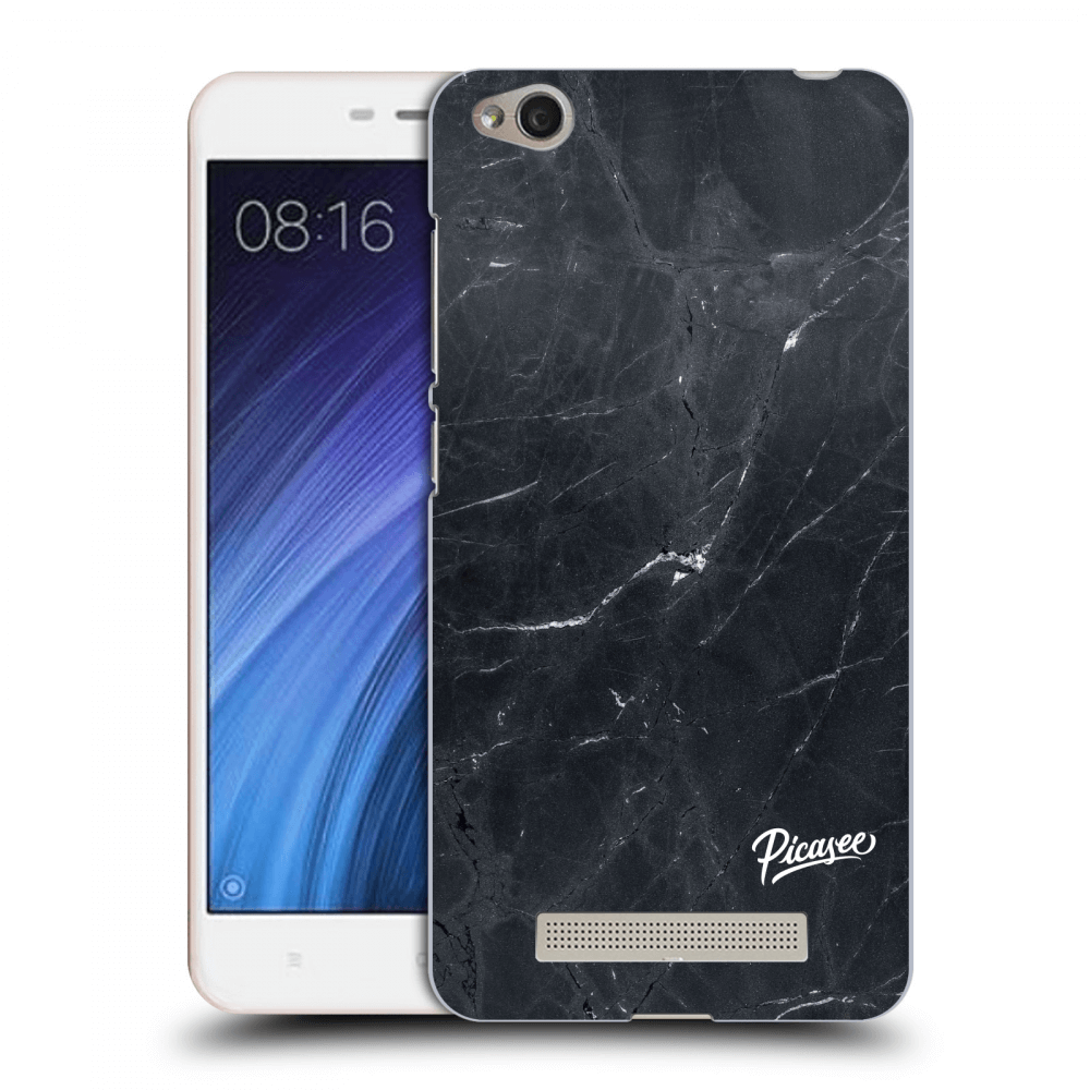 Picasee silikónový prehľadný obal pre Xiaomi Redmi 4A - Black marble