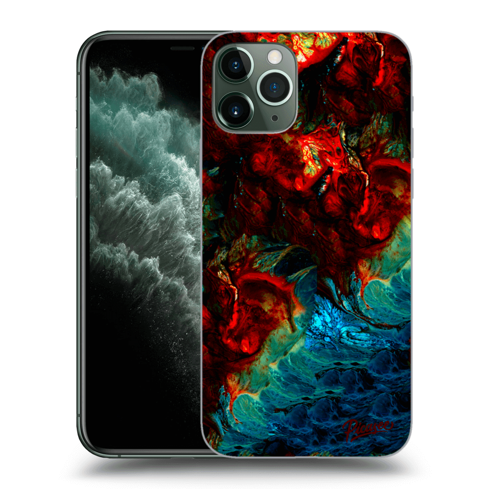 Picasee silikónový čierny obal pre Apple iPhone 11 Pro Max - Universe