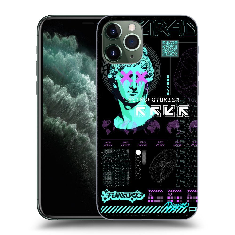 Picasee silikónový prehľadný obal pre Apple iPhone 11 Pro Max - RETRO