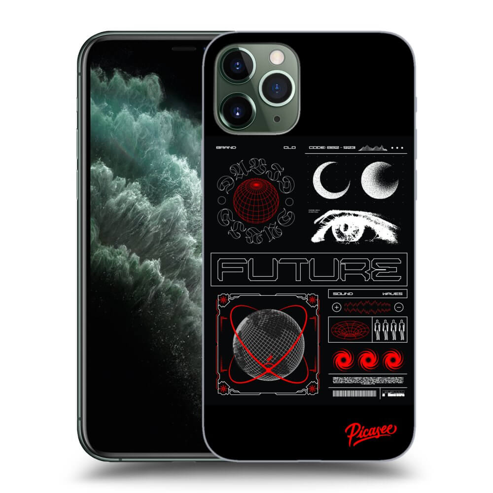 Picasee silikónový prehľadný obal pre Apple iPhone 11 Pro Max - WAVES