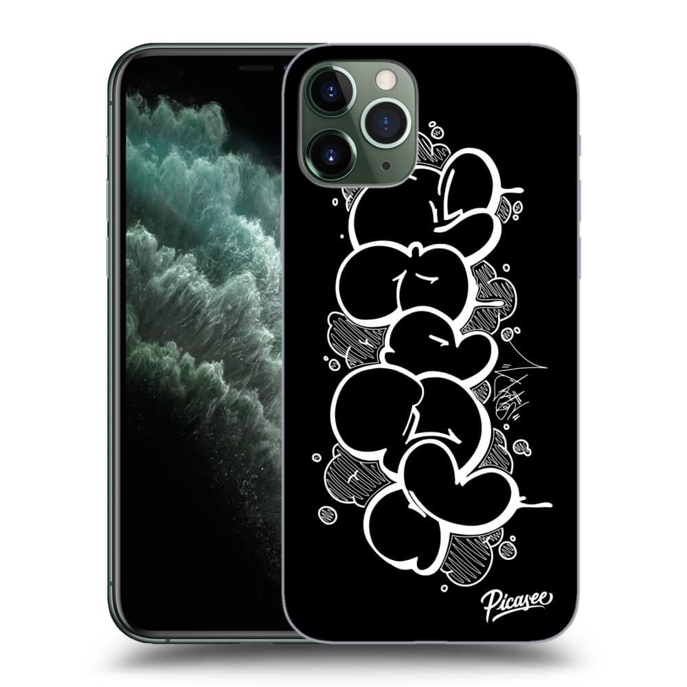 Picasee silikónový prehľadný obal pre Apple iPhone 11 Pro Max - Throw UP
