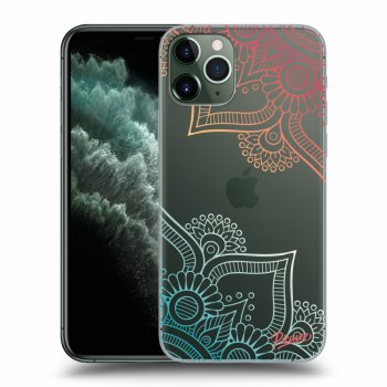 Picasee silikónový prehľadný obal pre Apple iPhone 11 Pro Max - Flowers pattern