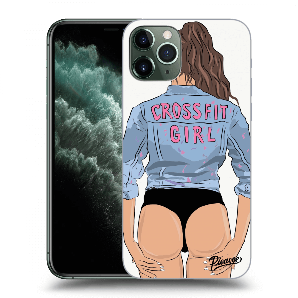 Picasee silikónový čierny obal pre Apple iPhone 11 Pro Max - Crossfit girl - nickynellow