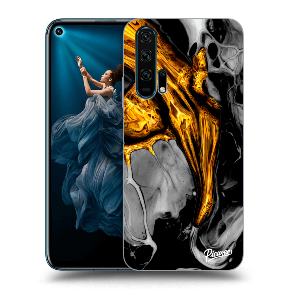 Picasee ULTIMATE CASE pro Honor 20 Pro - Black Gold