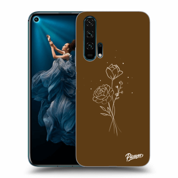 Picasee ULTIMATE CASE pro Honor 20 Pro - Brown flowers