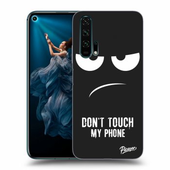 Picasee silikónový čierny obal pre Honor 20 Pro - Don't Touch My Phone