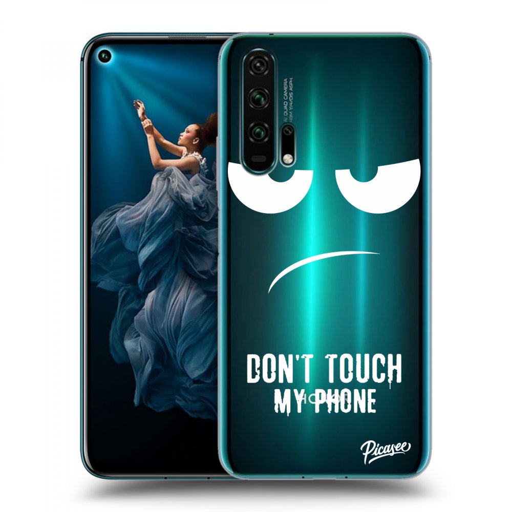 Picasee silikónový prehľadný obal pre Honor 20 Pro - Don't Touch My Phone