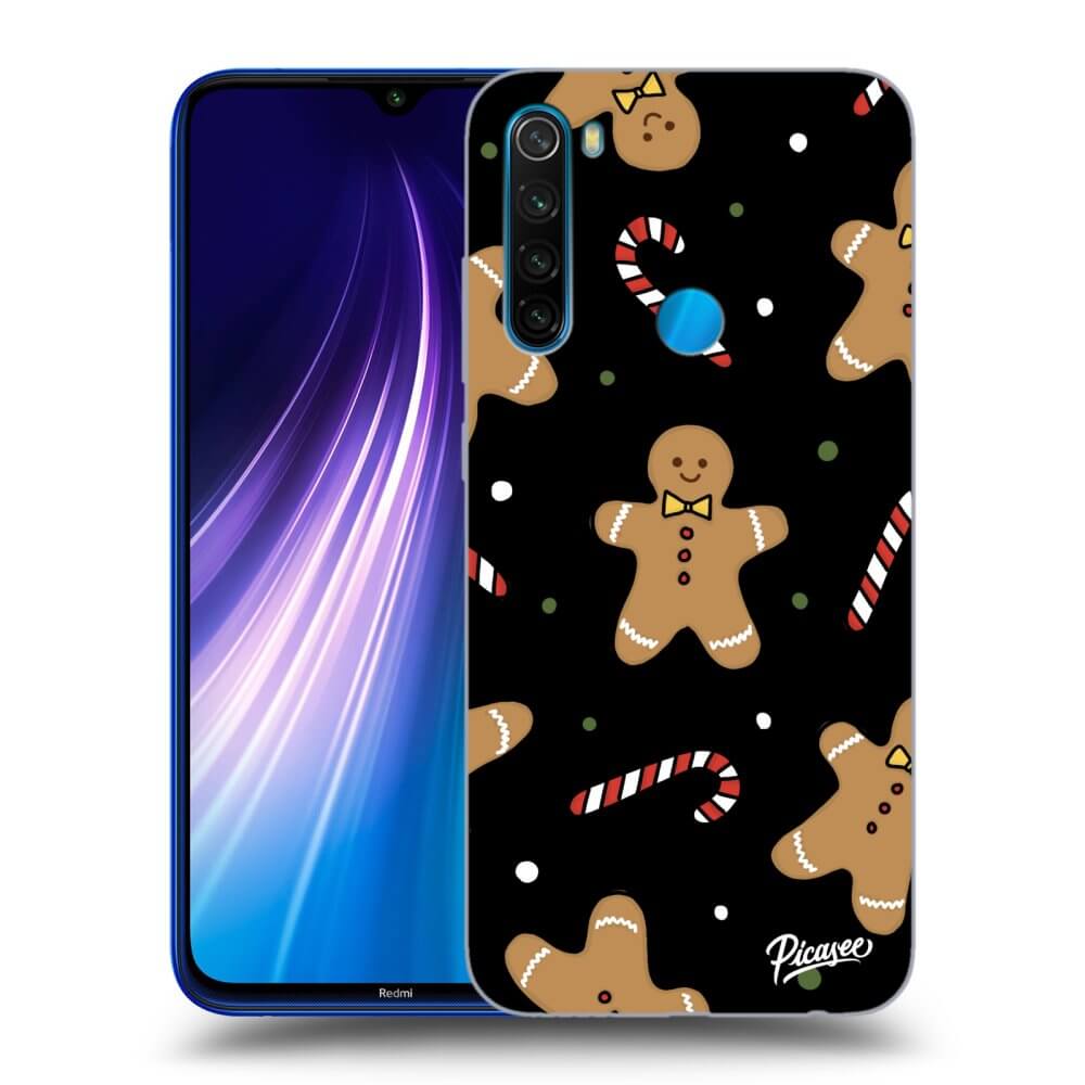 Picasee silikónový čierny obal pre Xiaomi Redmi Note 8 - Gingerbread