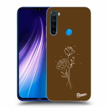 Picasee ULTIMATE CASE pro Xiaomi Redmi Note 8 - Brown flowers