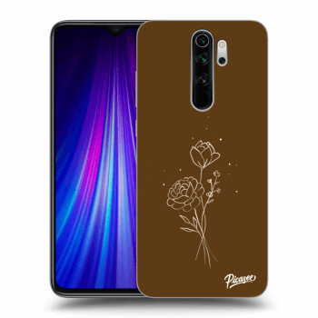 Obal pre Xiaomi Redmi Note 8 Pro - Brown flowers