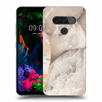 Obal pre LG G8s ThinQ - Cream marble