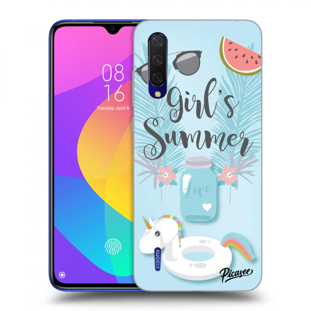 Picasee silikónový čierny obal pre Xiaomi Mi 9 Lite - Girls Summer